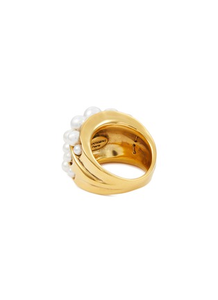 Detail View - Click To Enlarge - GOOSSENS - ‘Graine De Gemmes’ 24K Gold Plated Brass Pearl Ring