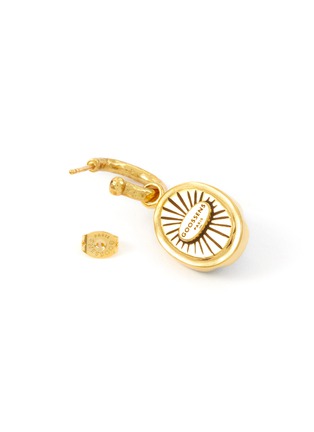 Detail View - Click To Enlarge - GOOSSENS - ‘Talisman’ 24K Gold Plated Brass Cabochon Earring