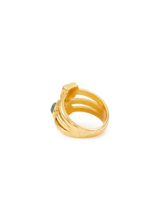 Detail View - Click To Enlarge - GOOSSENS - ‘Mini Cabochons’ 24K Gold Plated Brass Cabochon Stacking Ring