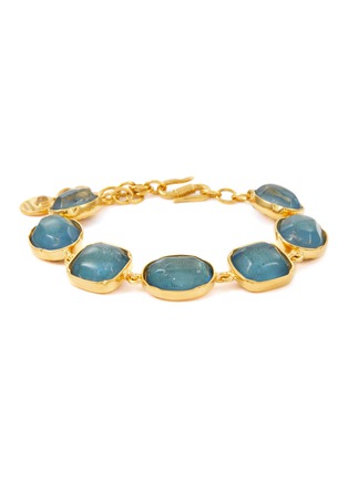 Main View - Click To Enlarge - GOOSSENS - ‘Cabochons’ 24K Gold Plated Brass Cabochon Bracelet