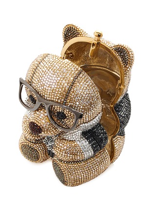 Detail View - Click To Enlarge - JUDITH LEIBER - Stone Embellished Teddy Bear Spencer Clutch