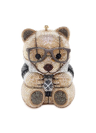 Main View - Click To Enlarge - JUDITH LEIBER - Stone Embellished Teddy Bear Spencer Clutch