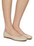 Figure View - Click To Enlarge - CHLOÉ - ‘Laurent’ Nappa Leather Ballerina Flats