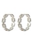 Main View - Click To Enlarge - CZ BY KENNETH JAY LANE - ROUND LINK HOOP EARRINGS