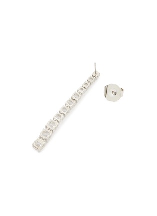 Detail View - Click To Enlarge - CZ BY KENNETH JAY LANE - SILVER-TONED CRYSTAL GRADATION DROP EARRINGS