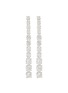 Main View - Click To Enlarge - CZ BY KENNETH JAY LANE - SILVER-TONED CRYSTAL GRADATION DROP EARRINGS
