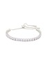 Main View - Click To Enlarge - CZ BY KENNETH JAY LANE - Silver Toned Metal Round Cubic Zirconia Pull Chain Bracelet
