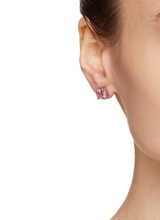 Figure View - Click To Enlarge - CZ BY KENNETH JAY LANE - ASSCHER CUT STUD EARRINGS