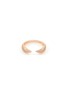 Main View - Click To Enlarge - CZ BY KENNETH JAY LANE - Rose Gold Toned Metal Cubic Zirconia Open Band Ring