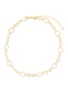 Main View - Click To Enlarge - CZ BY KENNETH JAY LANE - Gold Toned Metal Cubic Zirconia Pavé Oval Chain Necklace