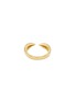 Detail View - Click To Enlarge - CZ BY KENNETH JAY LANE - Gold Toned Metal Cubic Zirconia Open Band Ring