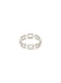 Main View - Click To Enlarge - CZ BY KENNETH JAY LANE - Silver Toned Metal Cubic Zirconia Chain Ring