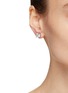 Figure View - Click To Enlarge - CZ BY KENNETH JAY LANE - ASSCHER CUT STUD EARRINGS