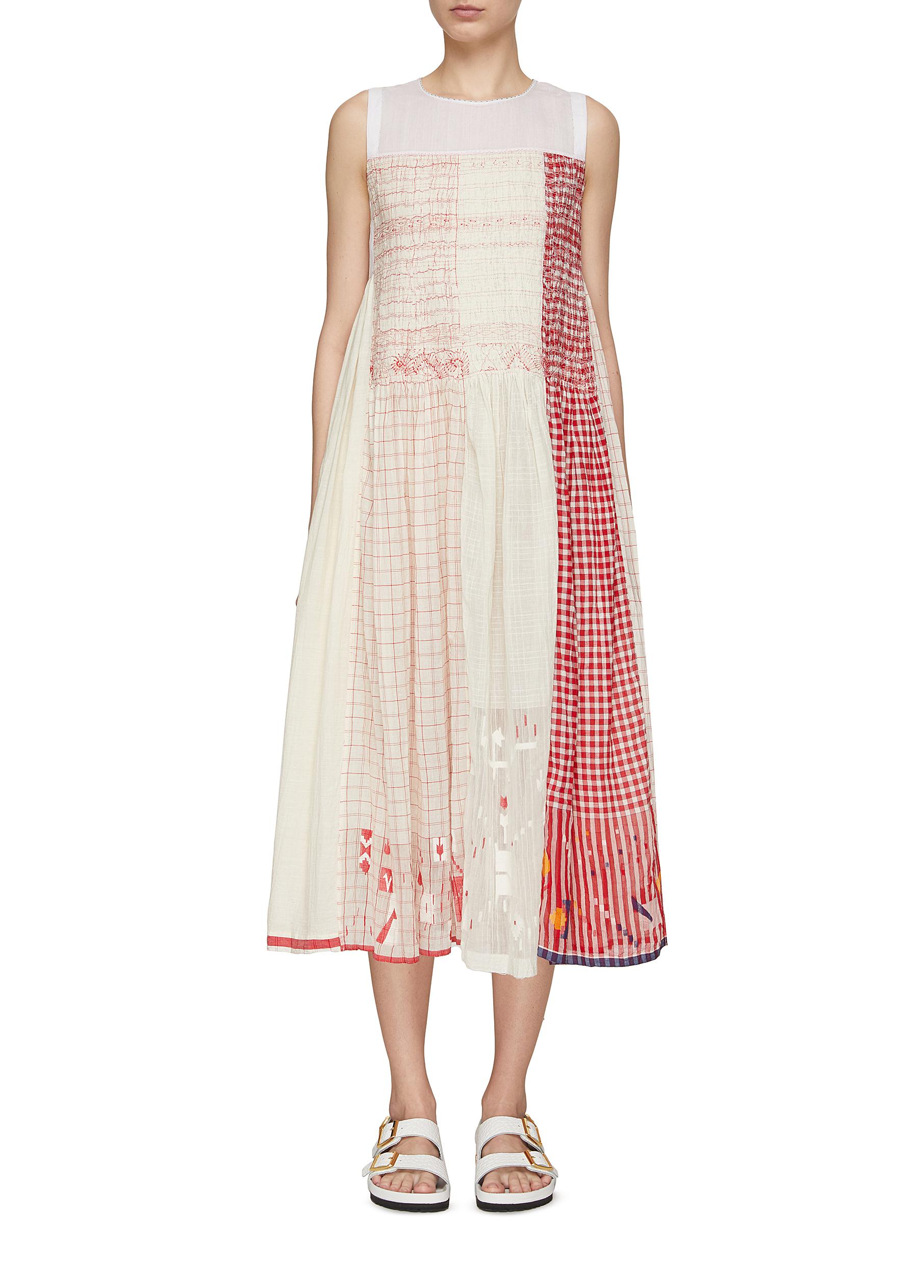 Injiri Cotton Midi Dress In Spotted | ModeSens