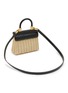 Detail View - Click To Enlarge - RODO - Small ‘Paris’ Leather Wicker Shoulder Bag