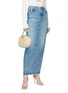 Front View - Click To Enlarge - RODO - ‘Brigitte’ Leather Wicker Crossbody Bag