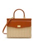 Main View - Click To Enlarge - RODO - ‘Paris’ Leather Wicker Shoulder Bag