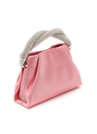 Detail View - Click To Enlarge - RODO - ‘Bernice’ Stone Embellished Handle Satin Handbag