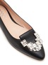 RODO - ‘Lotus’ Strass Embellished Leather Flats