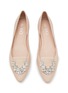 Detail View - Click To Enlarge - RODO - ‘Lotus’ Strass Embellished Leather Flats