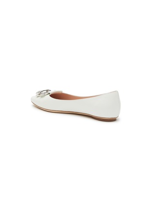  - RODO - ‘Lotus’ Strass Embellished Leather Flats