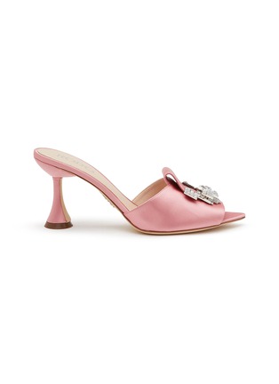 Main View - Click To Enlarge - RODO - Calia' 80 Strass Embellished Satin Mules