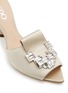 Detail View - Click To Enlarge - RODO - ‘Calia’ 80 Crystal Embellished Point Toe Satin Mules
