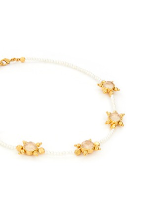Detail View - Click To Enlarge - GOOSSENS - Venise Pearl Crystal Gold Plated Short Necklace