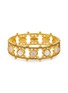 Main View - Click To Enlarge - GOOSSENS - Venise Mother Of Pearl Crystal Gold Plated Bangle