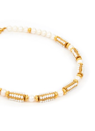 Detail View - Click To Enlarge - GOOSSENS - Venise Pearl Gold Plated Short Necklace