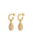 Main View - Click To Enlarge - GOOSSENS - Venise Pearl Crystal Gold Plated Stud Earrings