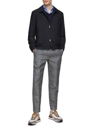 Figure View - Click To Enlarge - CANALI - Ribbed Knit V Neck Sweater