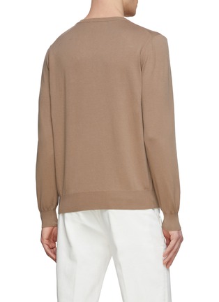 Back View - Click To Enlarge - CANALI - Ribbed Knit V Neck Sweater