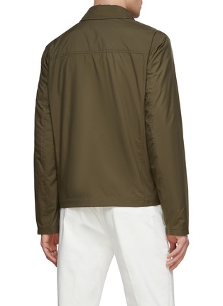 Back View - Click To Enlarge - CANALI - Lightweight Water Repellent Zip Up Jacket