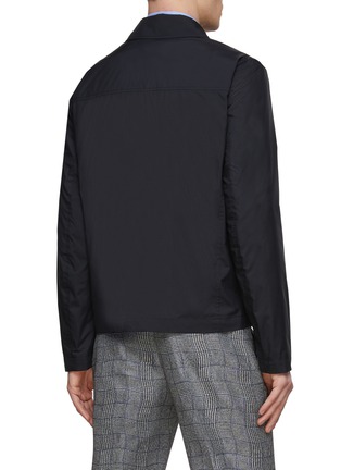 Back View - Click To Enlarge - CANALI - Lightweight Water Repellent Zip Up Jacket