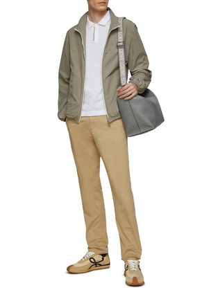 Figure View - Click To Enlarge - CANALI - Drawstring Waist Straight Leg Chinos