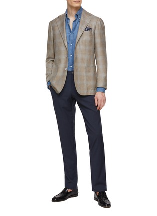 Figure View - Click To Enlarge - CANALI - Wool Suiting Pants