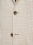  - CANALI - Patch Pocket Houndstooth Linen Blend Single Breasted Blazer