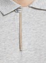  - CANALI - Sheepskin Collar Detailing Cotton Polo Shirt
