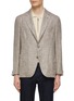 Main View - Click To Enlarge - CANALI - Patch Pocket Wool Blend Single Breasted Blazer