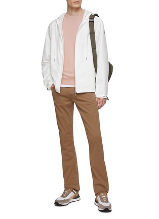 Figure View - Click To Enlarge - CANALI - Cotton Blend Straight Leg Pants