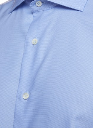  - CANALI - Spread Collar Cotton Slim Shirt