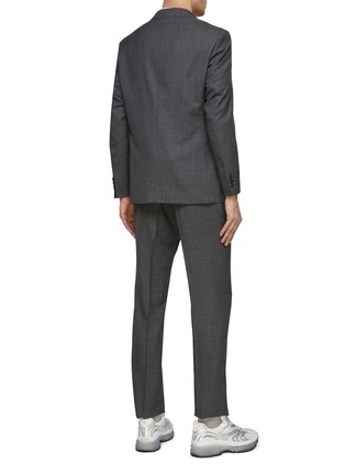 Back View - Click To Enlarge - CANALI - Single Breasted Notch Lapel Wool Suit