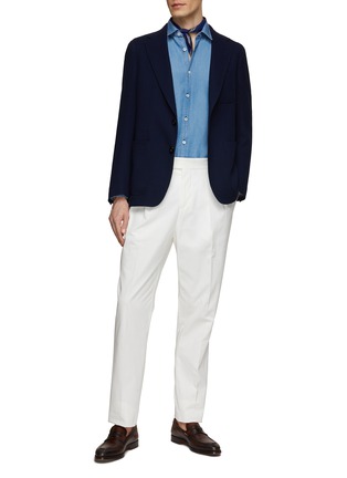 Figure View - Click To Enlarge - CANALI - Button Up Denim Shirt