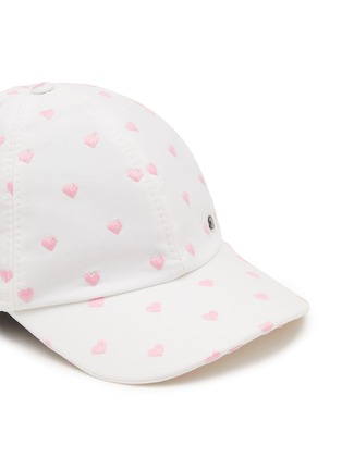 Detail View - Click To Enlarge - MAISON MICHEL - ‘Tiger’ Heart Embroidery Baseball Cap