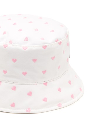Detail View - Click To Enlarge - MAISON MICHEL - ‘Axel’ Heart Embroidery Bucket Hat