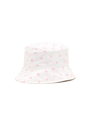 Figure View - Click To Enlarge - MAISON MICHEL - ‘Axel’ Heart Embroidery Bucket Hat