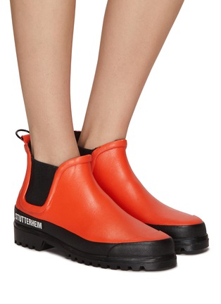 Figure View - Click To Enlarge - STUTTERHEIM - ‘Chelsea Rainwalker’ Rubber Short Rain Boots