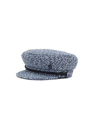 Main View - Click To Enlarge - MAISON MICHEL - ‘New Abby’ Contrasting Cord Tweed Sailor Cap