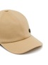 Detail View - Click To Enlarge - MAISON MICHEL - ‘Tiger’ Round Logo Plaque Cashmere Blend Cap